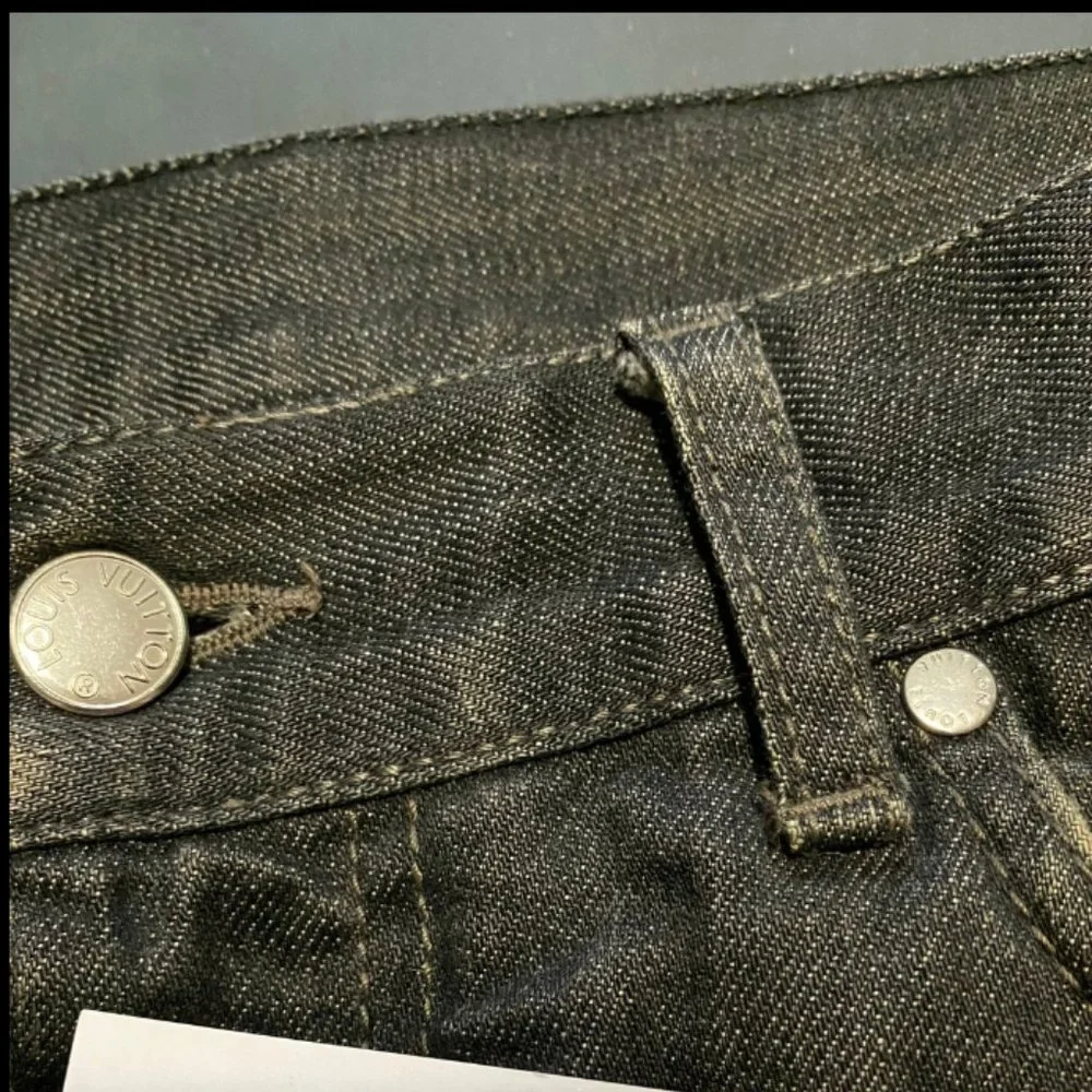 Louis Vuitton Flared Fleur LV Logo Jeans - Picture 4 of 8